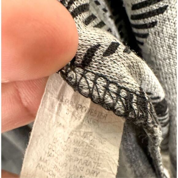 Eloges Womens Gray Plaid Elbow Patches Asymmetrical Open Front Cardigan Small - Picture 7 of 8